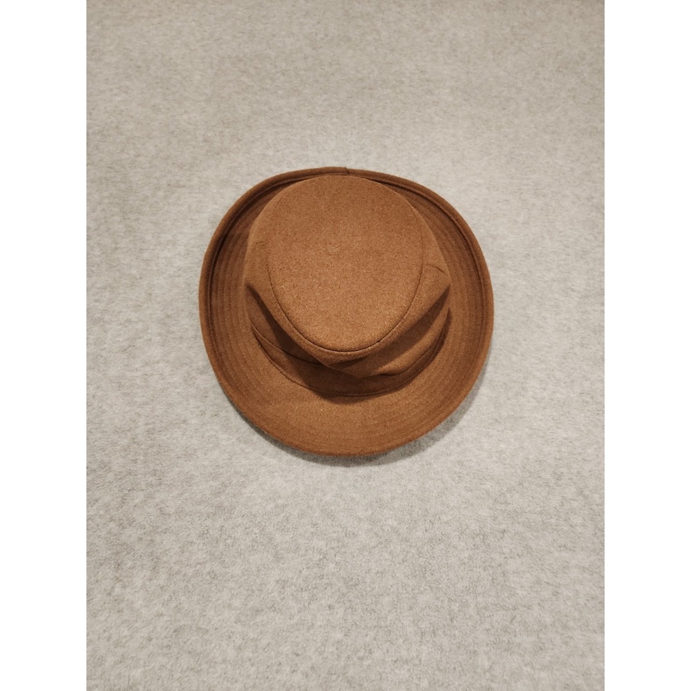 Duluth Trading Sz Large Brown Crusher Wool Winter Hat Flannel Lined Warm